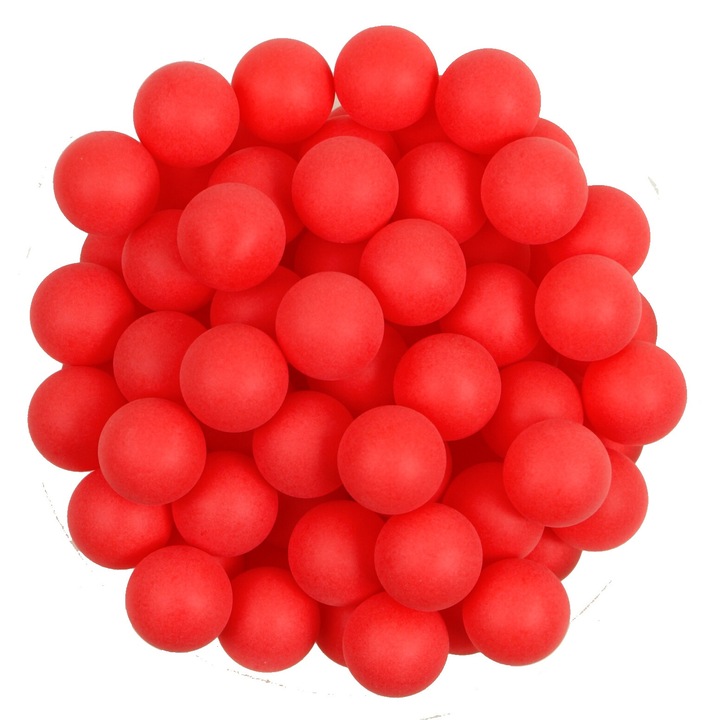 100 db Topspin műanyag asztalitenisz labda készlet, piros, 40 mm