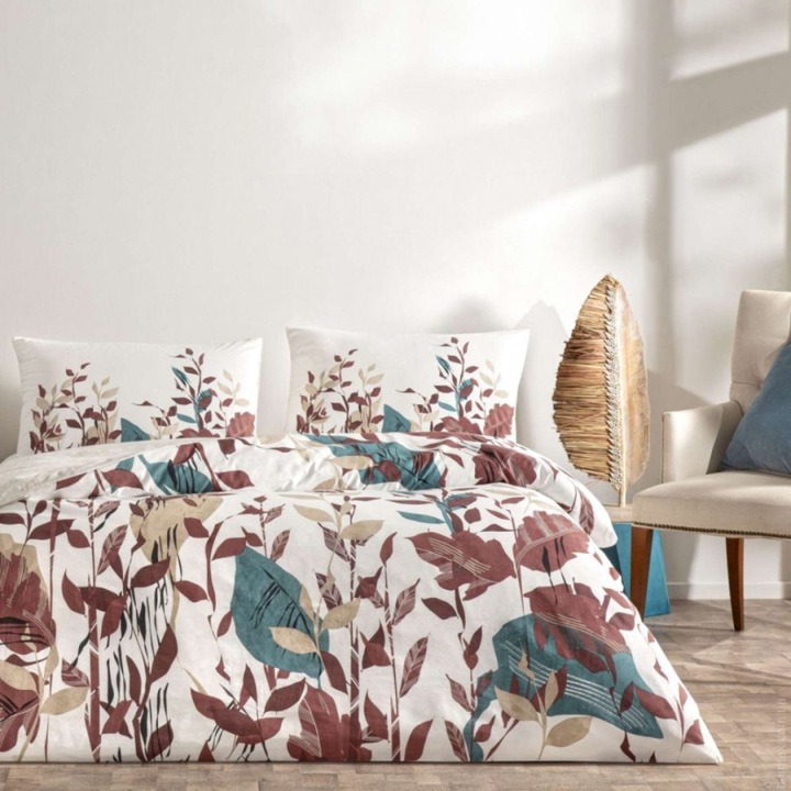 Dupla ágynemű, 100% ranforce pamut, 240x260 cm, 4 db, TAC, Daisy