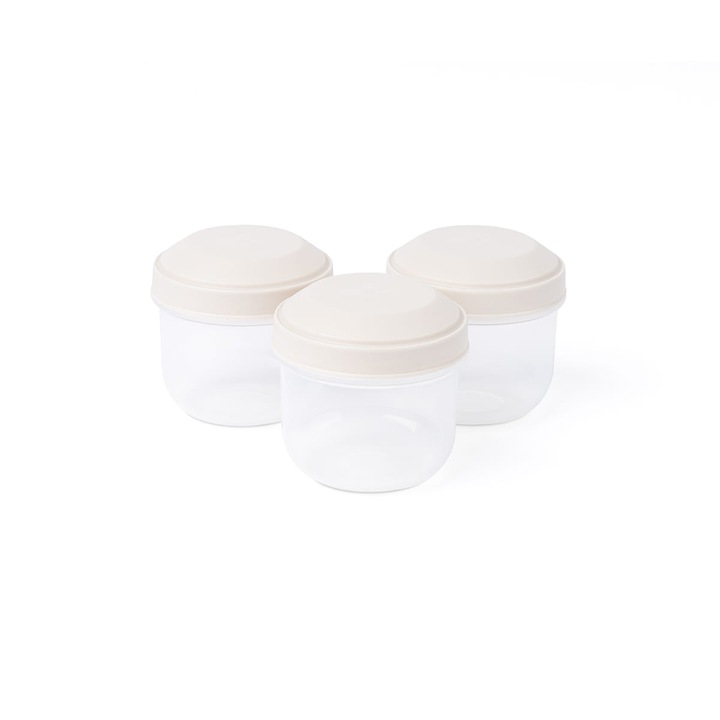 Amuse Rikko 3 db élelmiszertároló doboz, 185 ml, -20 és +100°C közötti hőmérsékletnek ellenálló, BPA-mentes