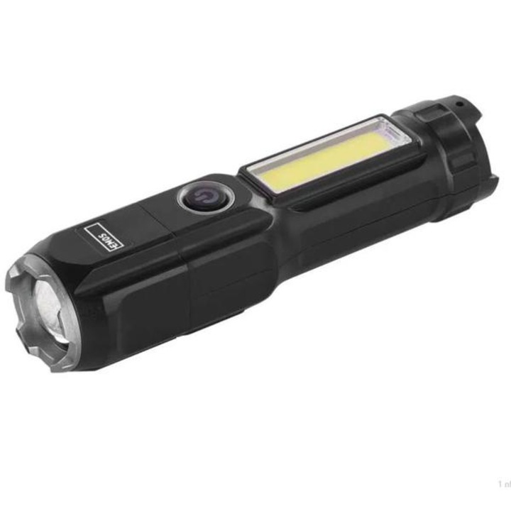 LED-es újratölthető műanyag zseblámpa P3213, 110 lm, 1 200 mAh