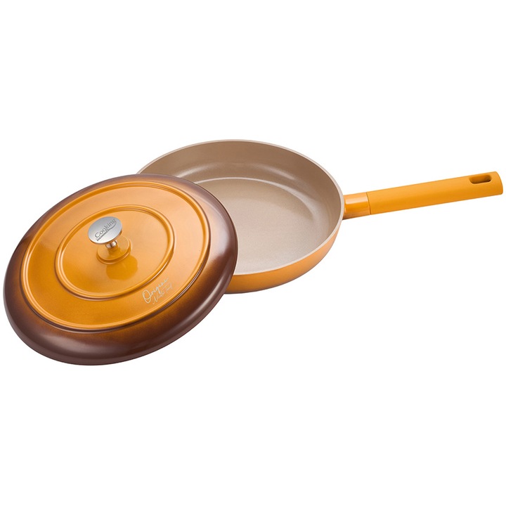 Тиган с капак Cooking by Heinner - Origini Chef Nicolai Tand, лят алуминий, керамично покритие, индукция, 26 x 5 cm