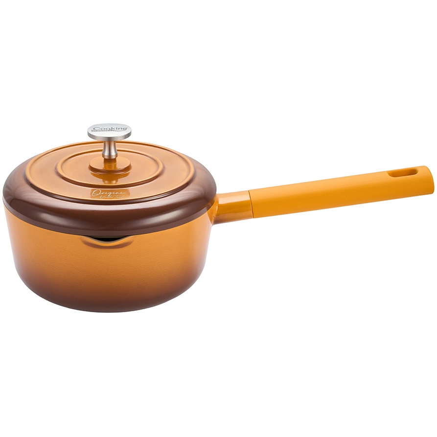 Cratita cu capac Cooking by Heinner - Origini Chef Nicolai Tand, aluminiu turnat, invelis ceramic, inductie, 18 x 8.5 cm, 1.8 L