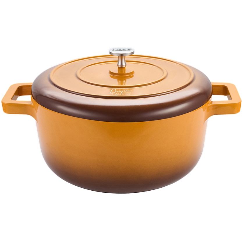 Oala cu capac Cooking by Heinner - Origini Chef Nicolai Tand, aluminiu turnat, invelis ceramic, inductie, 26 x 12.5 cm, 5.8 L
