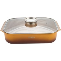 Tava cuptor Cooking by Heinner - Origini Chef Nicolai Tand, aluminiu turnat, invelis ceramic, 39 x 26 x 8.5 cm, 6 L