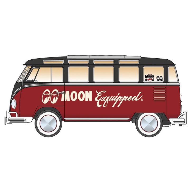 Macheta Automodel de construit Hasegawa Volskwagen Type 2 Micro Bus Moon Equipped Limited Edition 1:24 HAS 20524