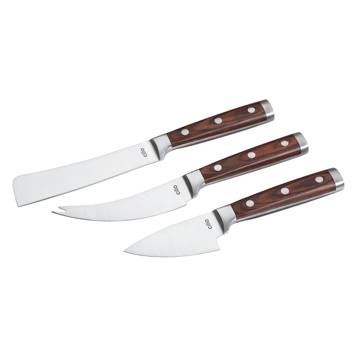 Set 3 cutite pentru branza, Cilio, inox, 29x14x3.5cm