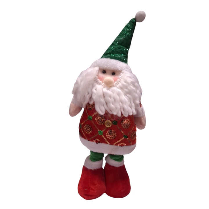 Mos Craciun Tip Plus Cu Picioare Reglabile, Vision XXI, h=40-57cm