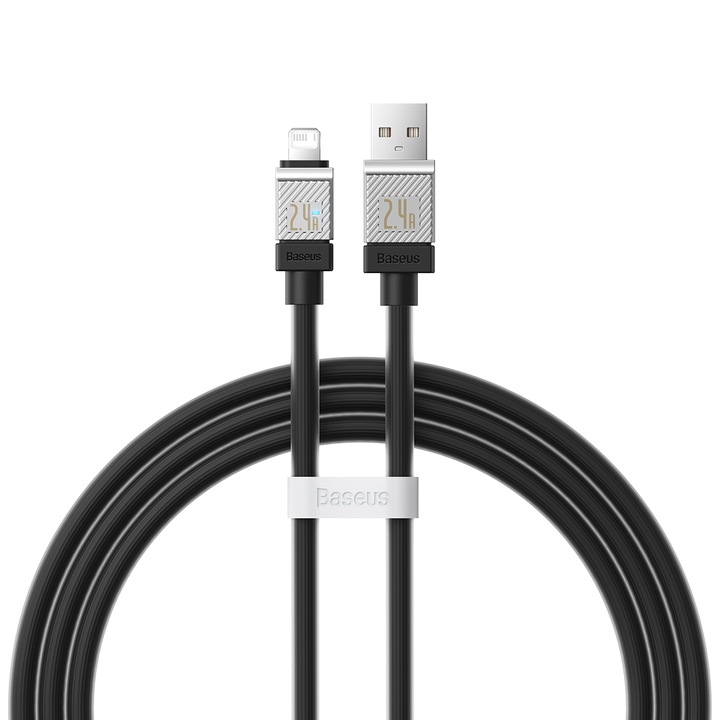 Kábel Baseus Coolplay Usb - Lightning 1m 2.4a Fekete