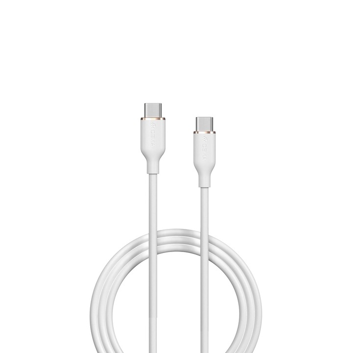 Devia kábel Jelly Ec632 Usb-c - Usb-c 1,2m 60w 3a fehér