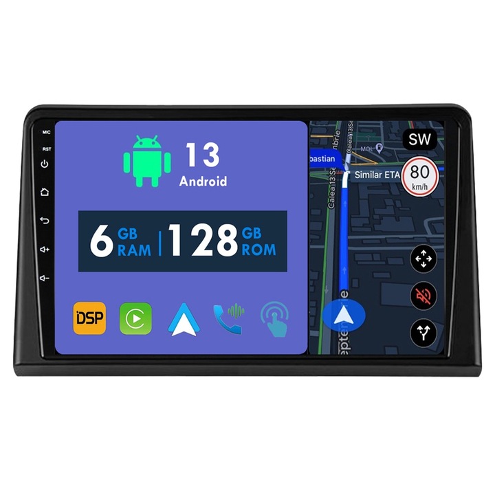 GPS навигация CarPlay радио за Hyundai Sonata 7 LF 2017 - 2019 Android Auto Stereo Bluetooth сензорен екран 6GB RAM, 128GB ROM