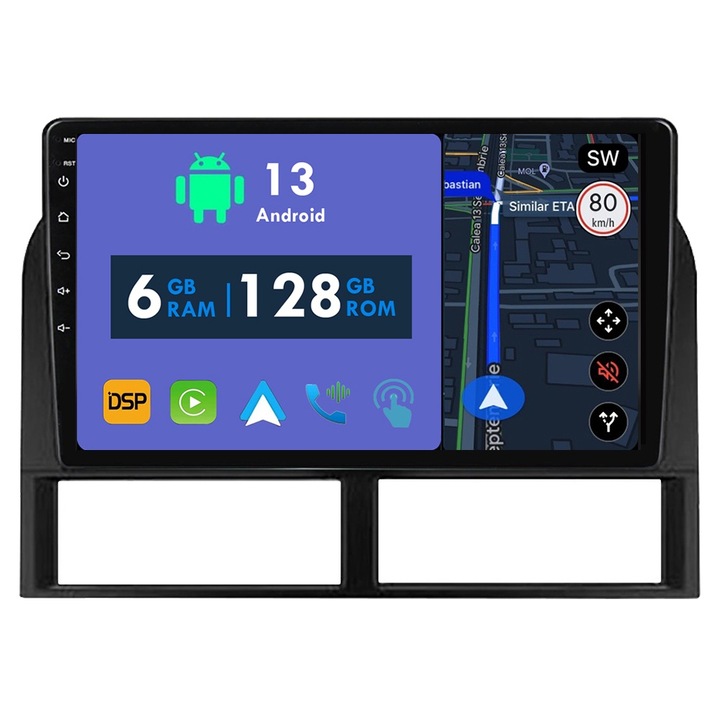 GPS навигация CarPlay радио за Jeep Grand Cherokee II WJ 1998 - 2004 Android Auto Stereo Bluetooth сензорен екран 6GB RAM, 128GB ROM