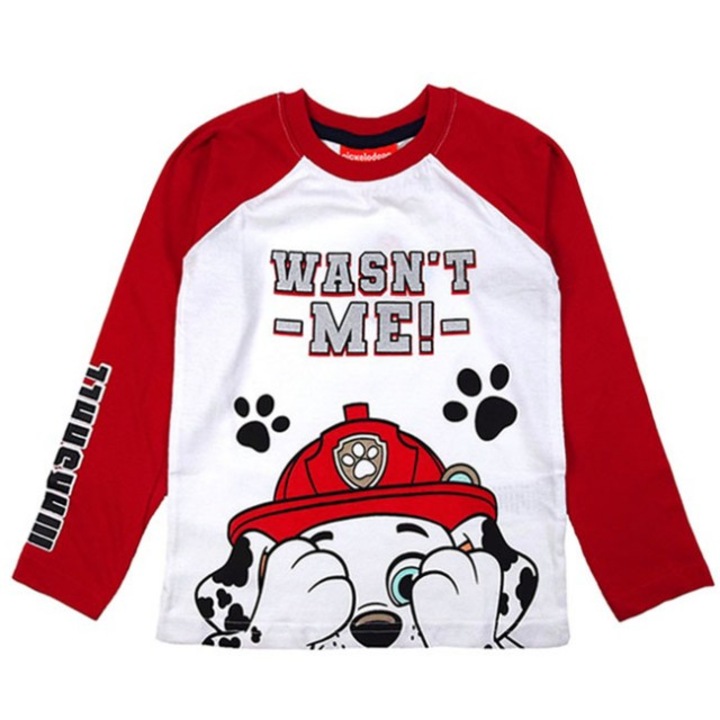 Marshall Paw Patrol blúz, piros/fehér, 7/122