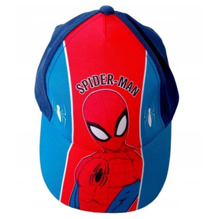 Детска шапка с козирка Spider-Man, Тъчносин, 52см
