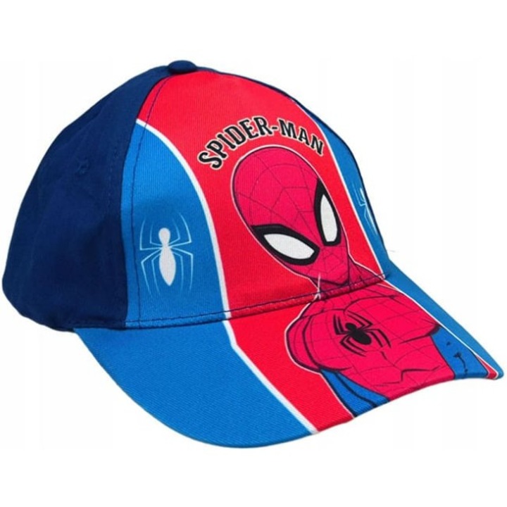 Детска шапка с козирка Spider-Man, Тъчносин, 52см