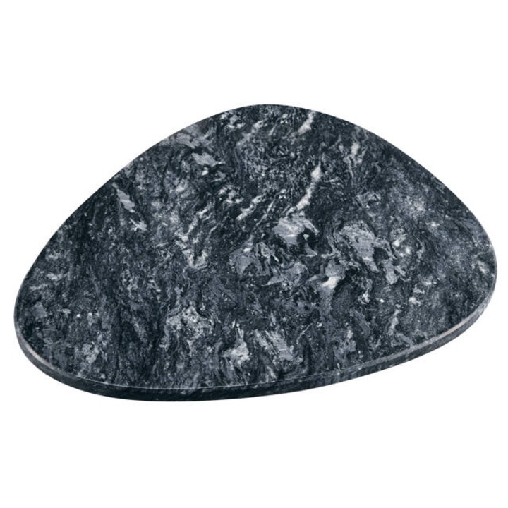 Polírozott márvány tálalótányér, 25 x 25 cm