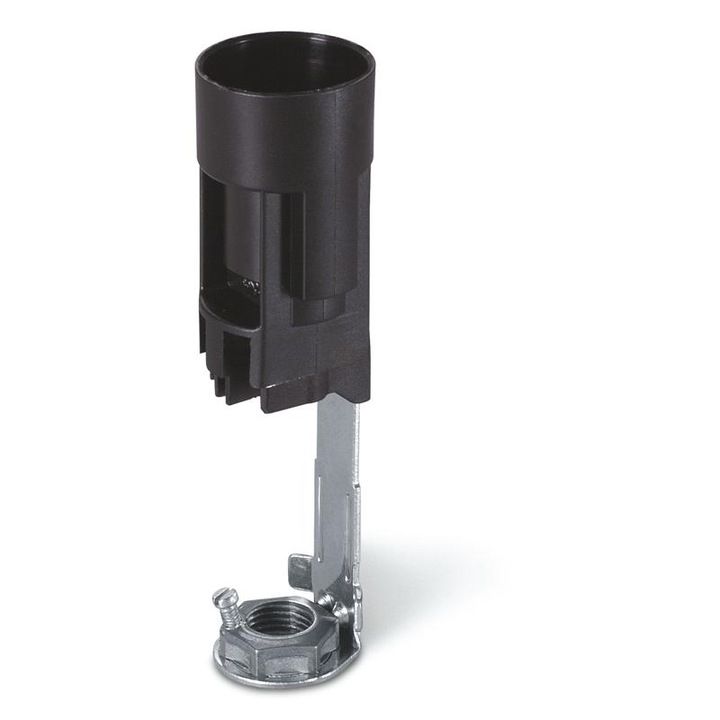 E14 foglalat csillárokhoz, magasság 85 mm fekete SCAME 190.3585S