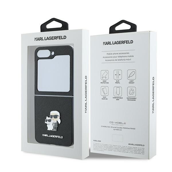 Husa Protectie pentru Samsung Galaxy Z Flip6, AIR Safe, R53, Lexgard, Karl&Choupette Metal Pin