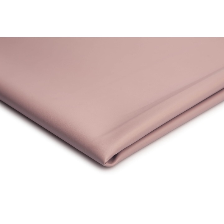 Piele ecologica tricotata, imitatie de piele naturala, Roz murdar, Poliester/Poliuretan, 50cm x 140cm