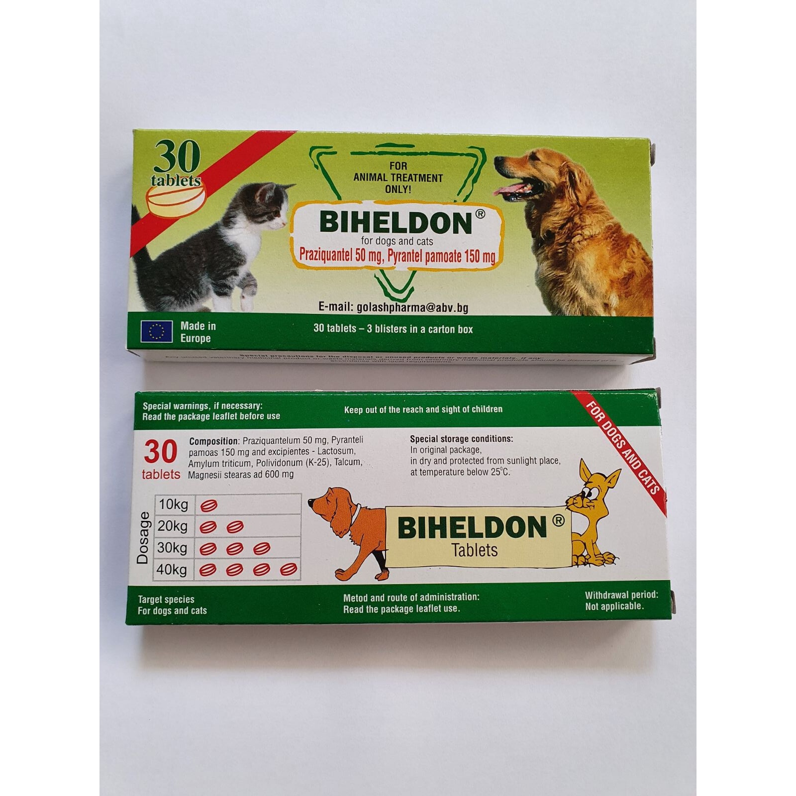 Таблетки за кучета и котки Biheldon, 30 бр - eMAG.bg