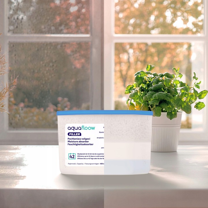 Absorbant de umiditate dezumidificator inodor 6 bucati 400ml, AquaFloow ...