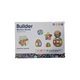Builder Blocks World, Figuri geometrice jocul de constructie din material solid pentru copii peste 3 ani, Multicolor