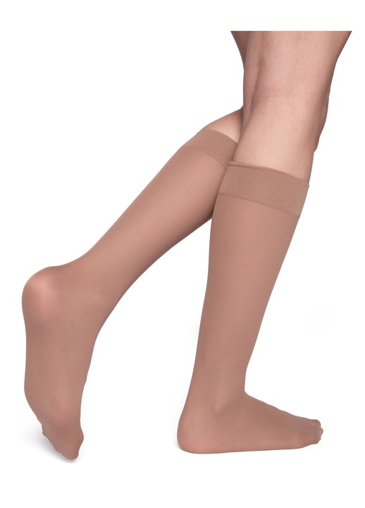 Sosete Compresive, Petra-Elisa, Lycra 40 DEN, Crem / Bej, One Size