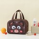3D Cartoon Flippy Cooler Bag Преносима за деца платнена чанта Oxford за обяд 27,5x18x20cm шарка на плюшено мече кафяво