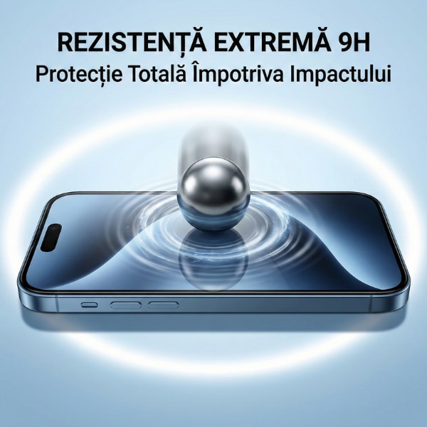 Folie Sticla pentru iPhone 14 Pro Max cu Aplicator, Aplicare Usoara in 5 Secunde, Duritate 9H, Full Cover 3D, Tratament Oleofobic Anti-Amprenta, Instalare Fara Bule, Margini Negre, Protectie Premium Rezistenta la Socuri, EasyArmour