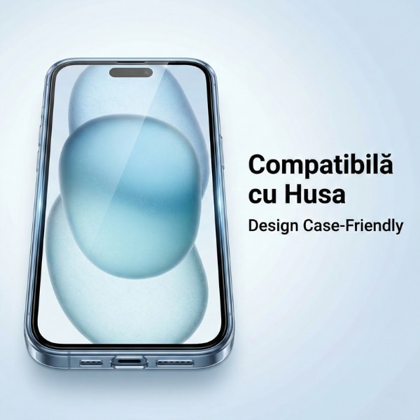 Folie Sticla pentru iPhone 14 Pro Max cu Aplicator, Aplicare Usoara in 5 Secunde, Duritate 9H, Full Cover 3D, Tratament Oleofobic Anti-Amprenta, Instalare Fara Bule, Margini Negre, Protectie Premium Rezistenta la Socuri, EasyArmour