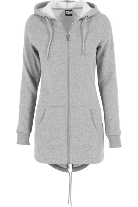 Urban Classics női sweat parkkabát, szürke, Világos antracitszürke