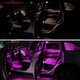 Комплект 2 табла с LED модули розово вътрешно осветление за Audi A4 B6, B7, B8, VW Passat B5, B6, B7, B8, Golf 5, 6, 7, VW Polo, VW Tiguan, Touareg, Skoda Octavia, Seat Leon, Porsche Macan, Cayenne, Panamera, 911 Carrera