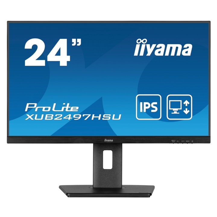 Iiyama XUB2497HSU-B2 számítógép monitor 60,5 cm (23.8") 1920 x 1080 pixelek Full HD LED Fekete (XUB2497HSU-B2)