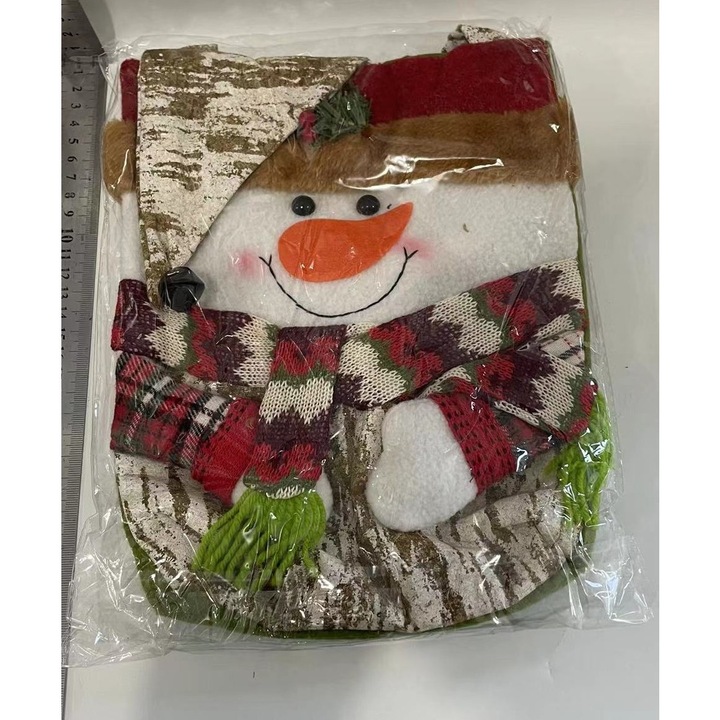 Produs premium - Geanta pentru Cadouri de Craciun, Southern Sky, Model Om de Zapada, Decoratiune Sarbatori, 46x23x2 cm, Multicolor