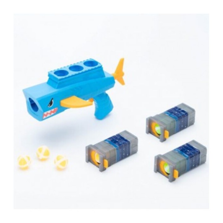 Pistol de jucarie, Plastic, Albastru, 3+