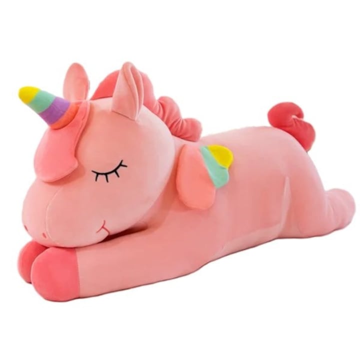Nagy méretű pihe puha unikornis plüss, 40 cm