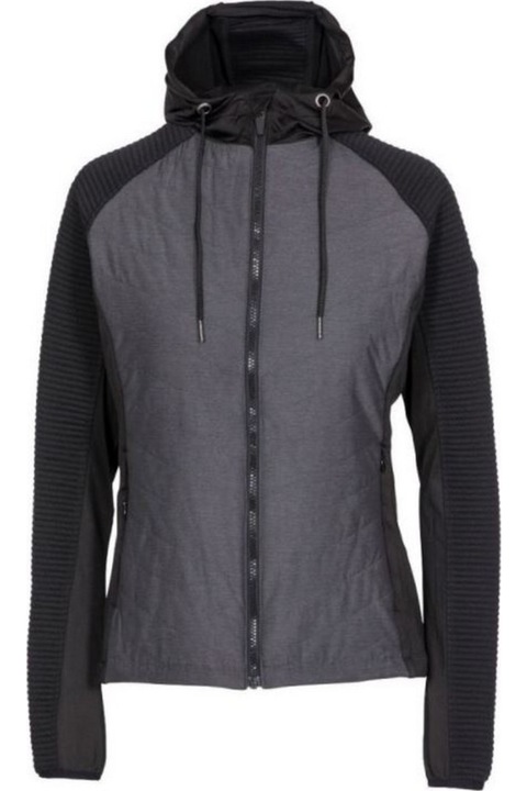 Trespass Grace női cipzáras kapucnis kapucnis, fekete, Fekete