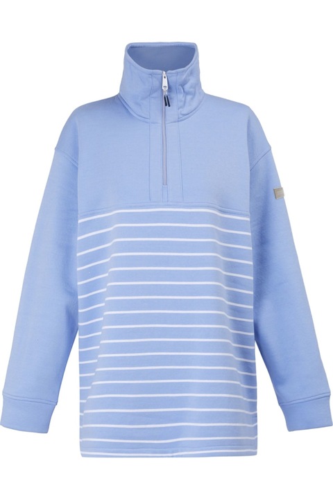 Regatta Bayletta női kapucnis pulóver, hortenzia kék/fehér, Világoskék