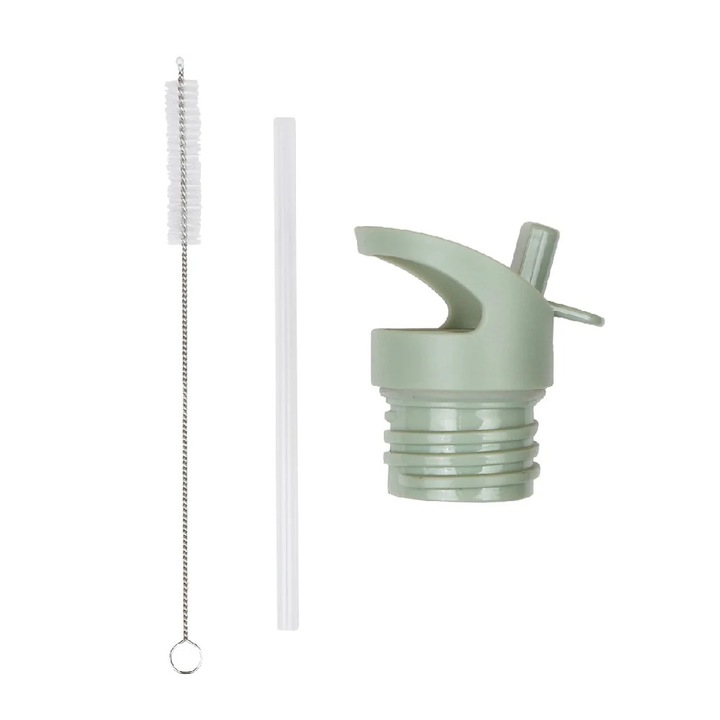 Set accesorii sticla apa copii, Blossom Salvie, A Little Lovely Company, 6 luni+