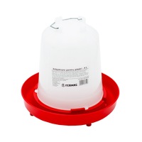 Adapatoare pentru pasari de curte tip clopot Fermag, 4 litri, plastic alimentar rezistent UV, cu maner si 3 clipsuri, pentru pui si pasari adulte