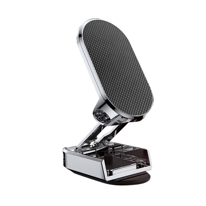 OP többfunkciós mágneses autós tartó, univerzális, minden telefonmérettel kompatibilis, állítható szög és 360⁰ forgási szürke