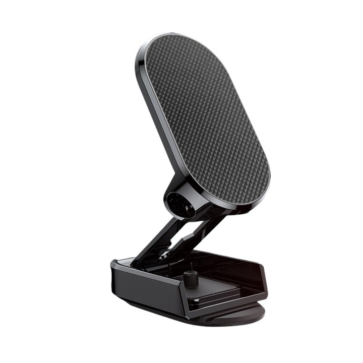 OP többfunkciós mágneses autós tartó, univerzális, minden telefonmérettel kompatibilis, állítható szög és 360⁰ forgási fekete