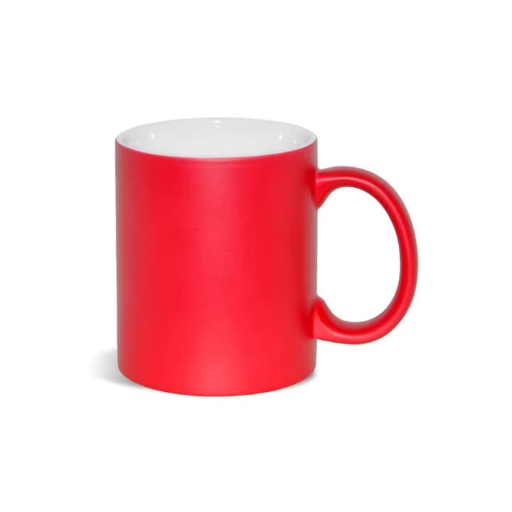 Szublimációs bögre, VeliumCraft, 2 db, 330ml, kerámia, sima, piros