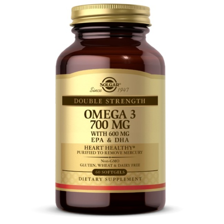 Dupla Erő Omega-3 700 mg - Támogassa Szívét és Agyműködését!, Solgar
