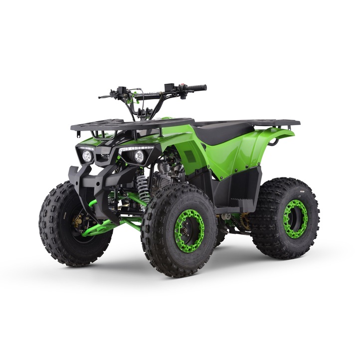 ATV motor benzina, 110cc, 4 timpi, racire cu aer, model 007, verde