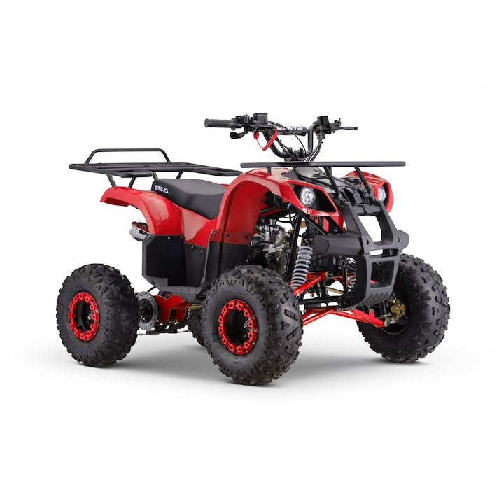 ATV motor 110cc pe benzina, cutie automata, 4 timpi, model atv006, rosu