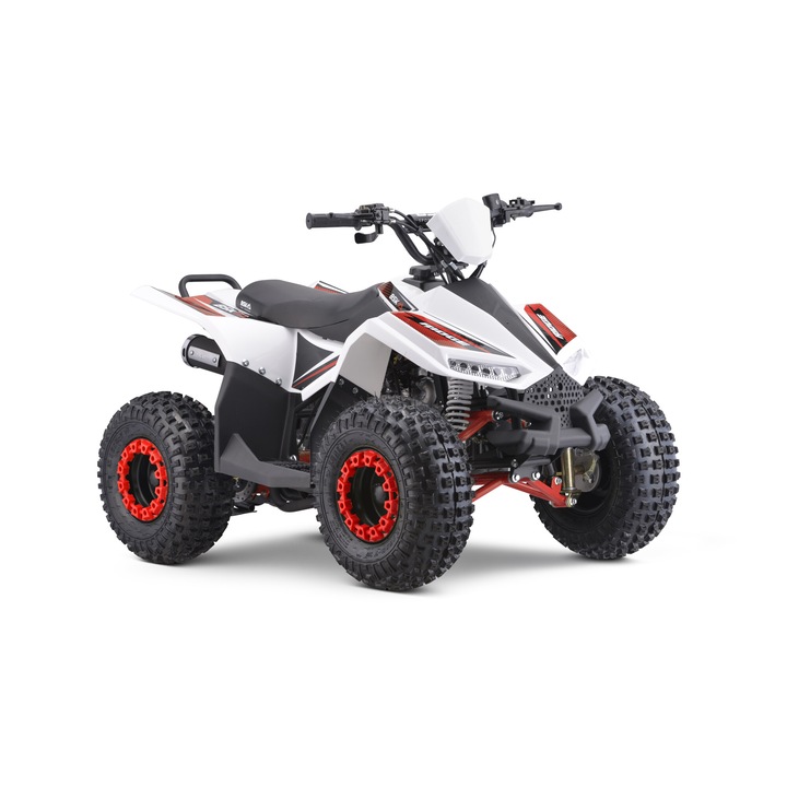 ATV motor 110cc pe benzina, cutie automata, 4 timpi, racire cu aer, model atv005, rosu