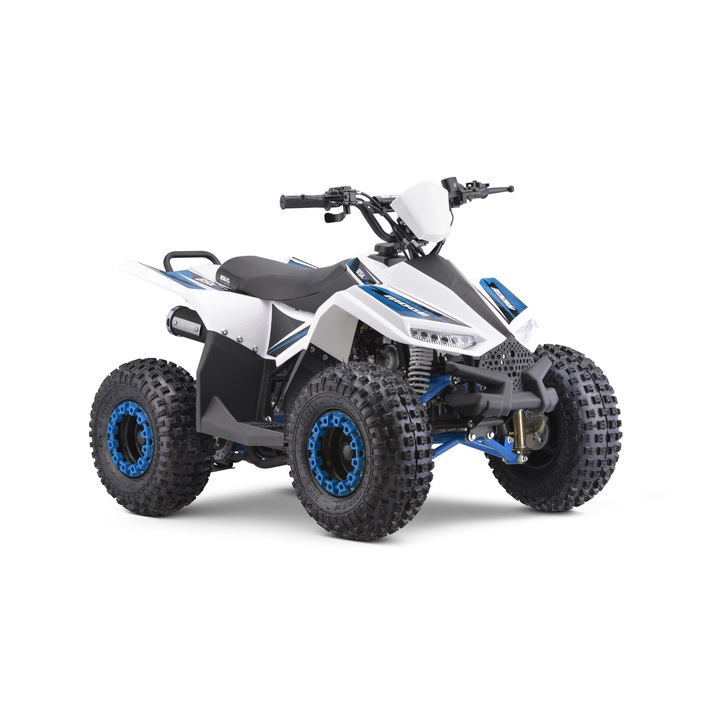 ATV motor 110cc pe benzina, cutie automata, 4 timpi, racire cu aer, model atv005, albastru