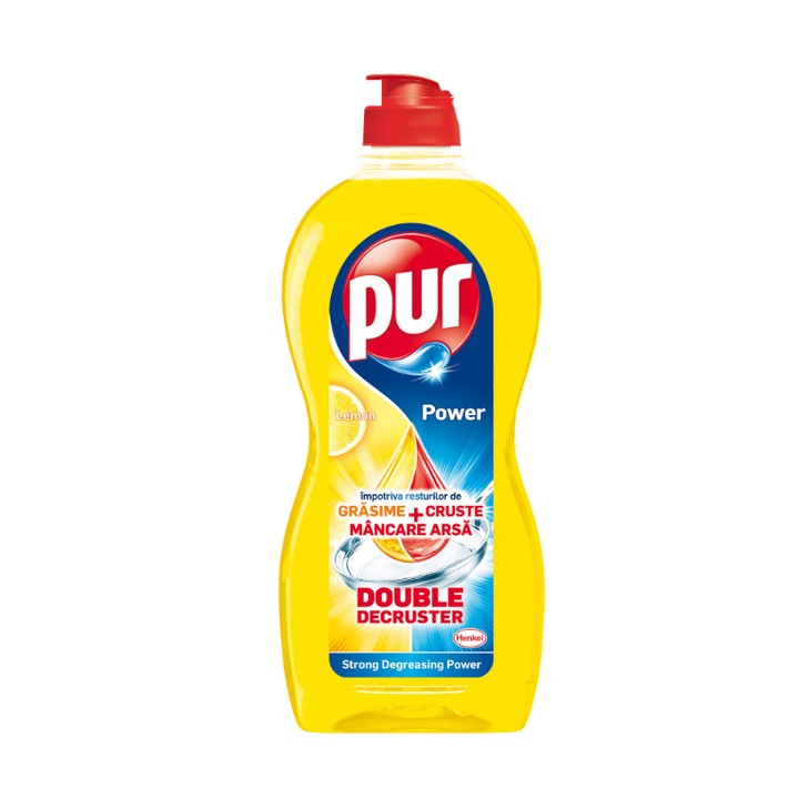 Detergent de vase Pur Duo Power Lemon, 0.45 l