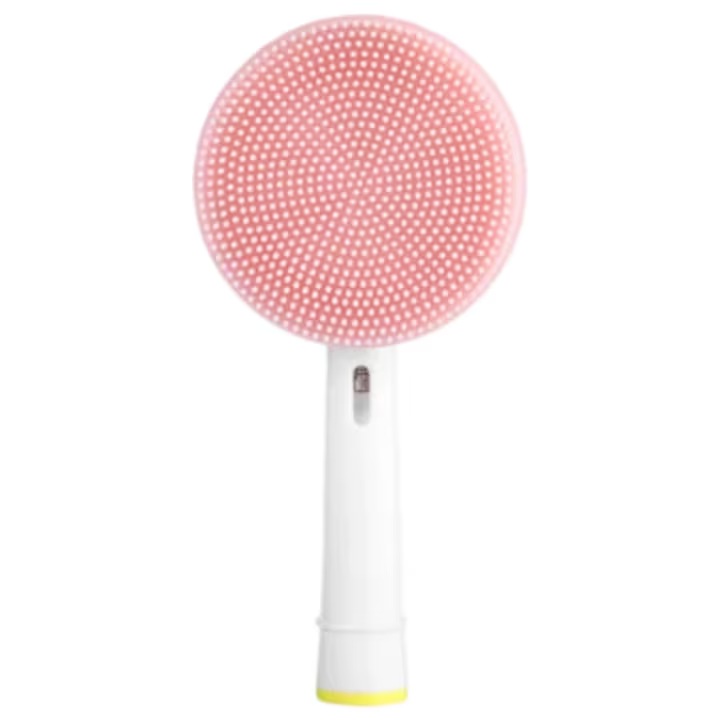 Perie curatare faciala pentru periuta de dinti electrica Oral B, roz