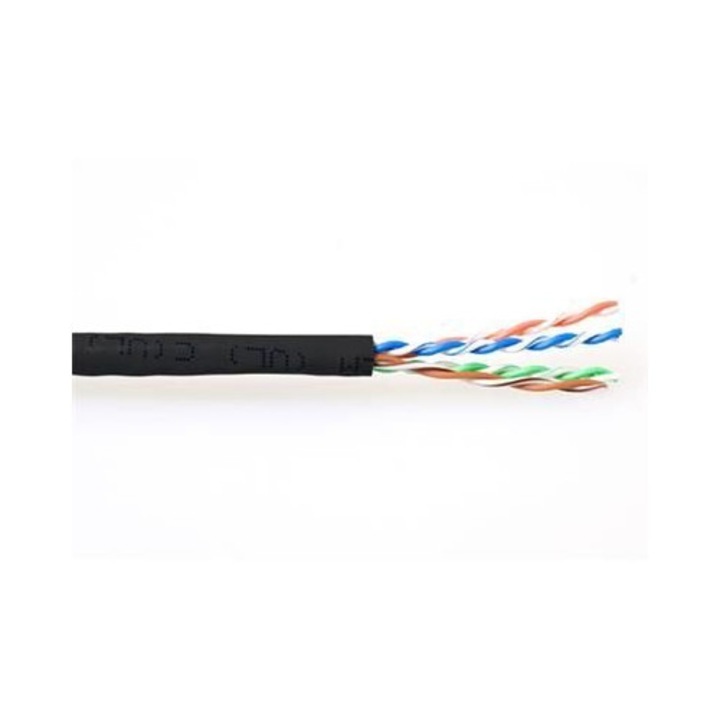 ACT CAT6 U-UTP Installation cable 305m Black, 201213, Hálózati kábelek